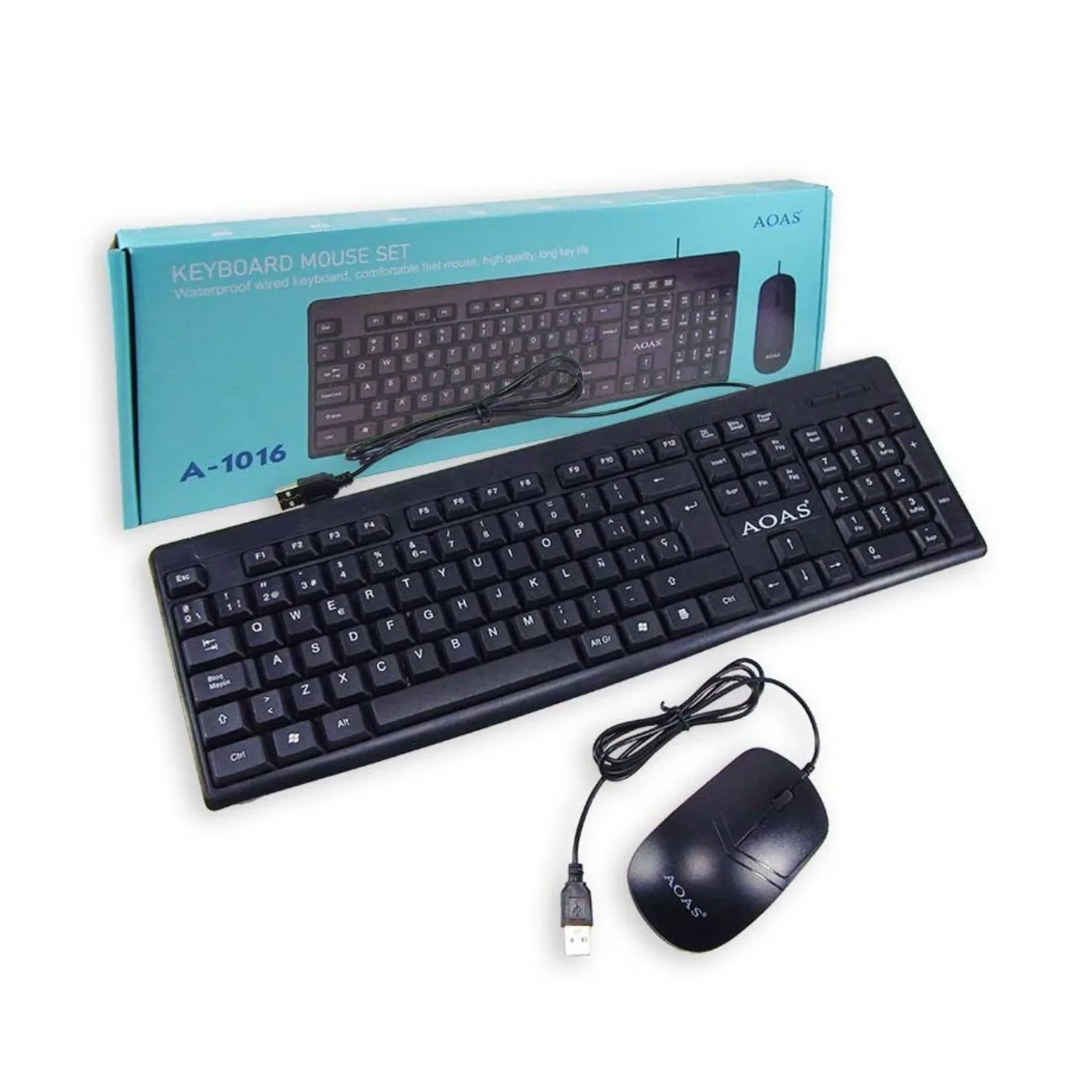 COMBO TECLADO Y MOUSE SET A-1016 AOAS