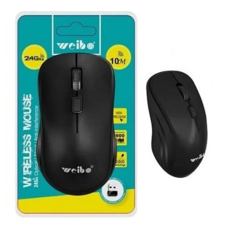 Mouse Inalambrico Weibo Wireless 3200 DPI Bluetooth y USB 2.4G