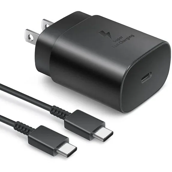 Cargador Samsung 25W USB-C Super Carga Rápida con Cable Tipo C