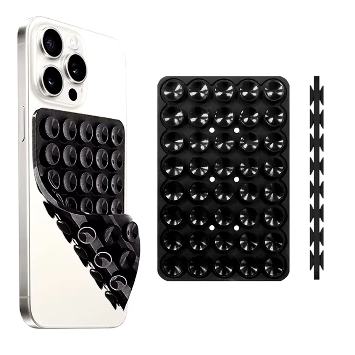 Soporte Celular Doble Ventosa Adhesiva Tipo Pulpo Antideslizante