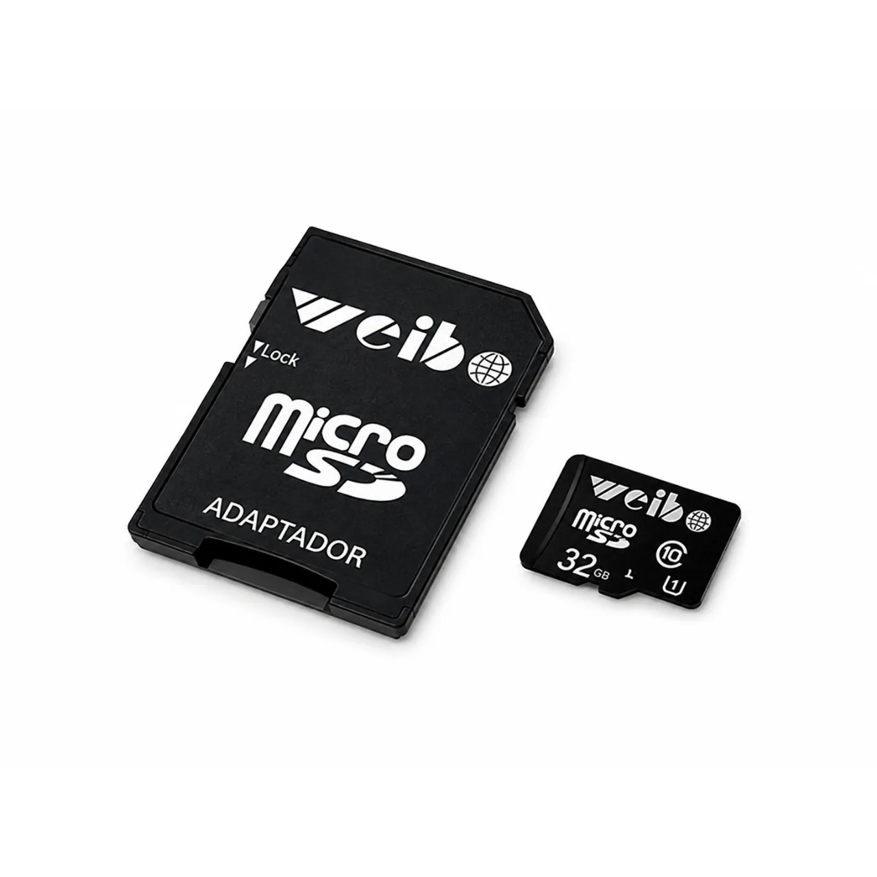 Memoria MicroSD Weibo Clase 10 UHS-I para Celular, Cámaras y Dispositivos