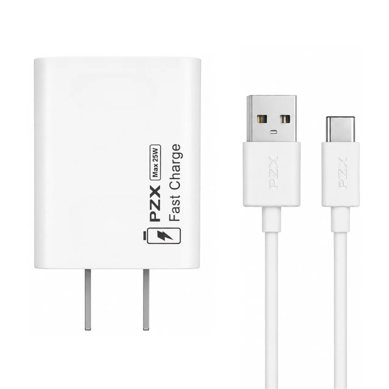 Cargador carga rápida PZX P33 25W Tipo C con Cable