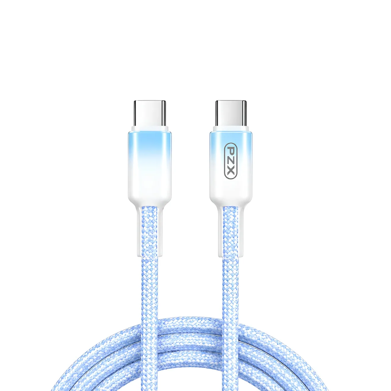 Cable USB-C a USB-C 60W 1 Metro Nylon S-56C Carga Rápida PZX
