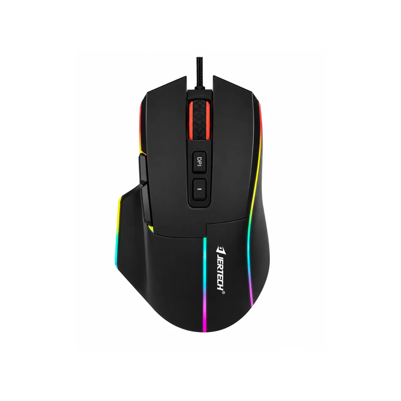 Mouse Gamer Jertech JR860 Alámbrico USB RGB 4800 DPI 6 Botones