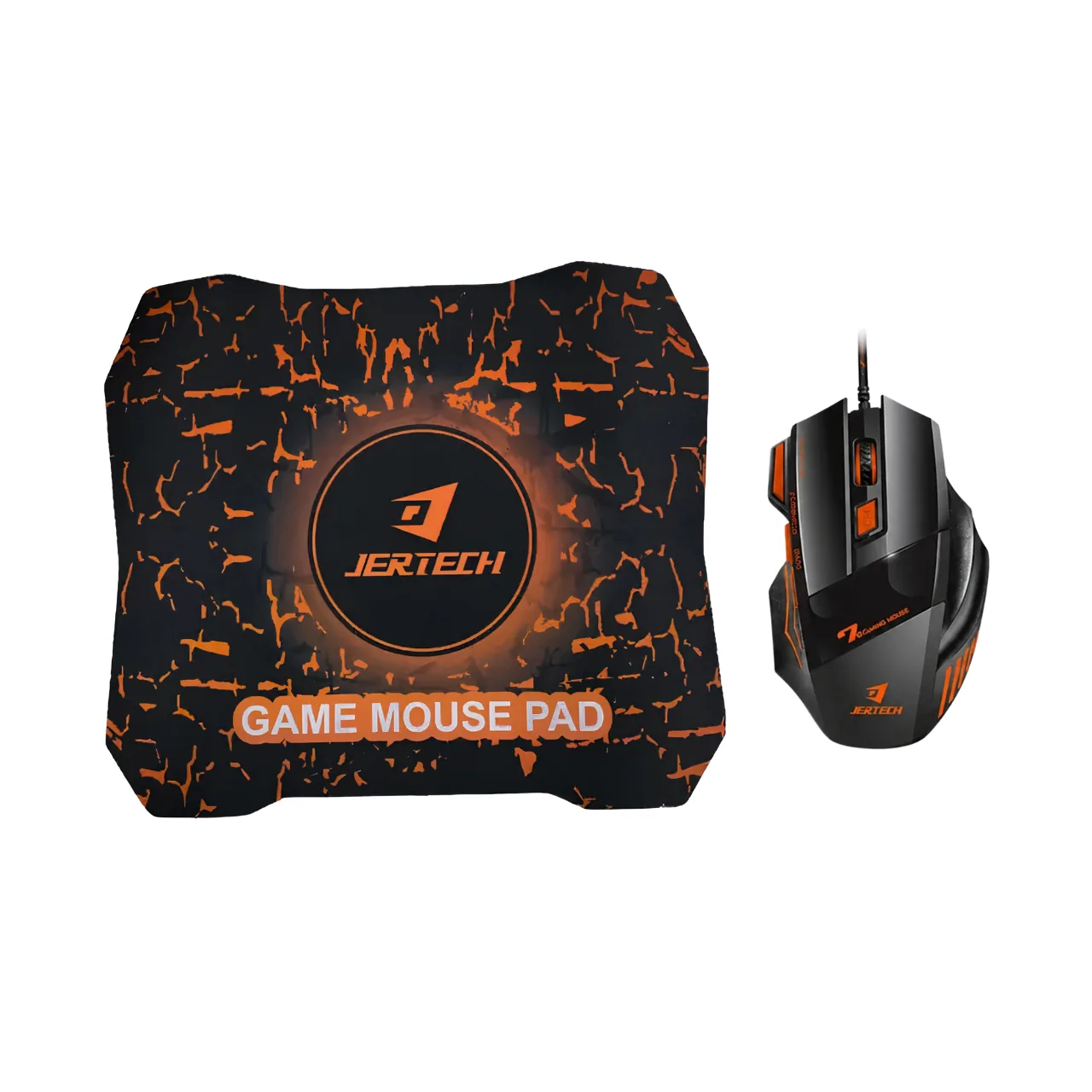 Combo Gamer Mouse + Pad Mouse Jertech GP10 3200 DPI RGB USB