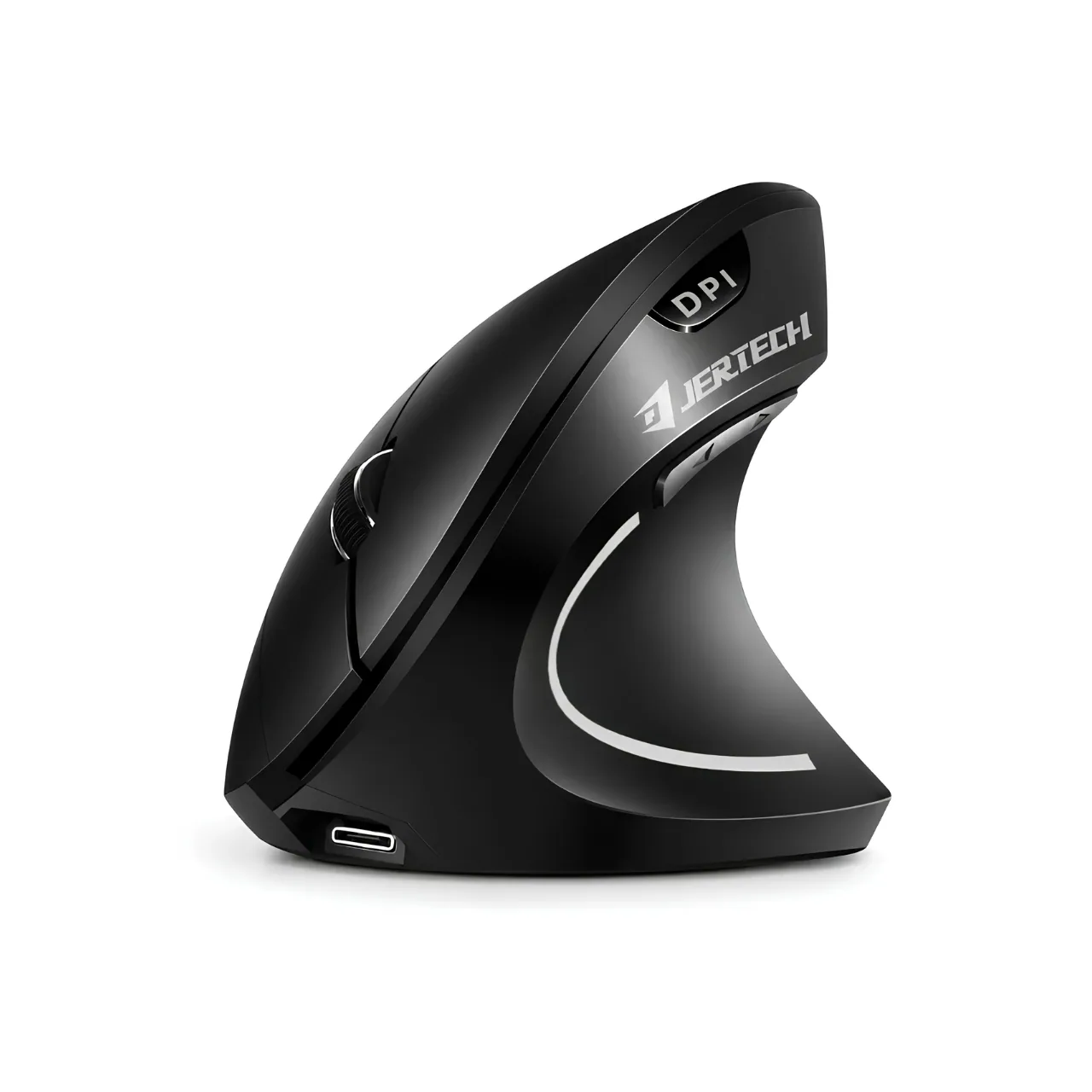 Mouse Vertical Ergonómico Inalámbrico Jertech JR322 Recargable Bluetooth 2.4G