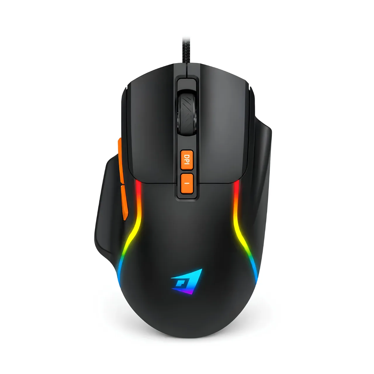 Mouse Gamer Alámbrico USB RGB 3600 DPI 7 Botones Jertech JR850