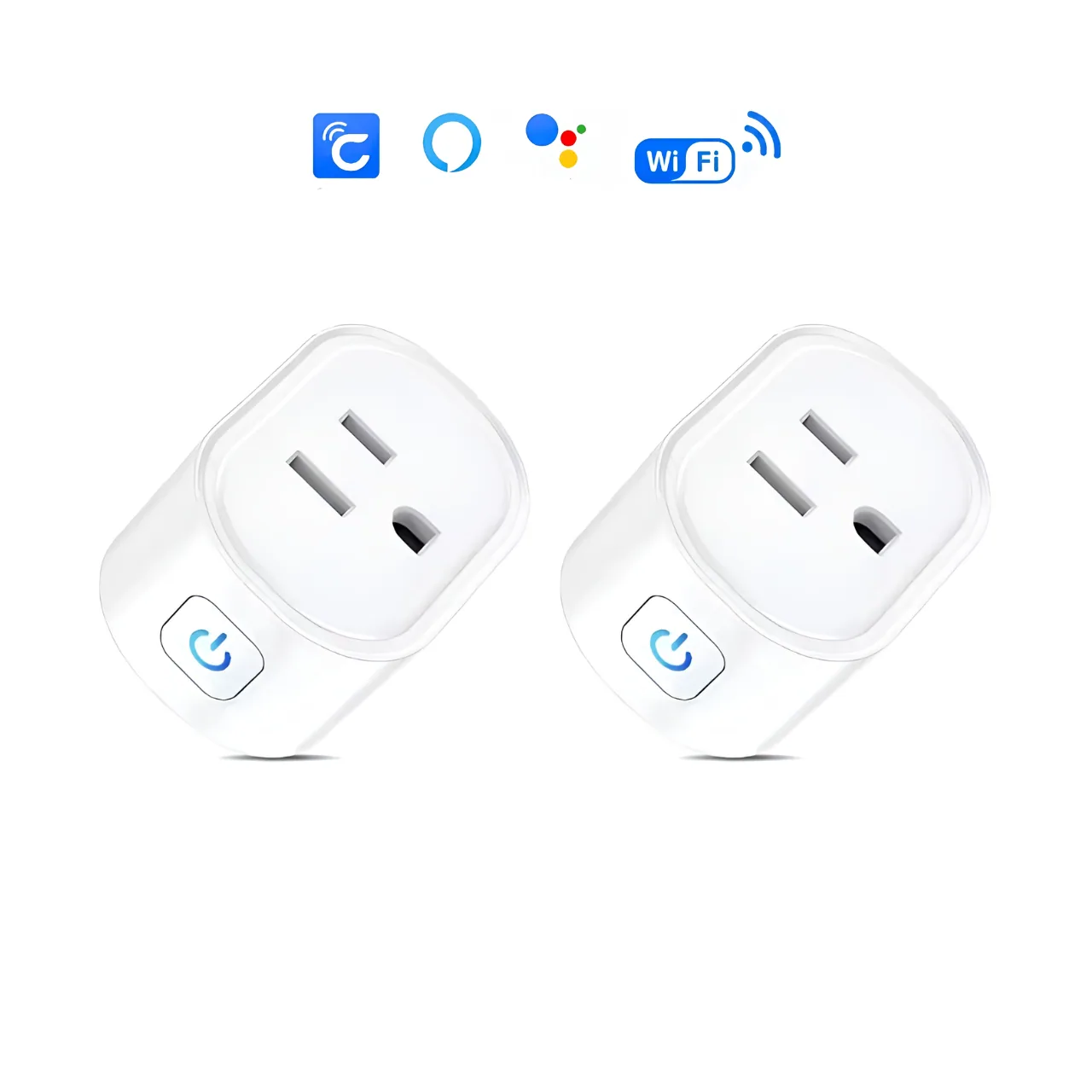 Combo x2 Enchufes Inteligentes WiFi con Alexa y Google Home
